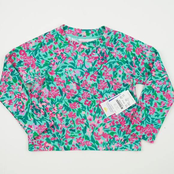 New CREWCUTS Toddler Girls' Rash Guard Swim top 18 - 24 Months - Picture 2 of 4
